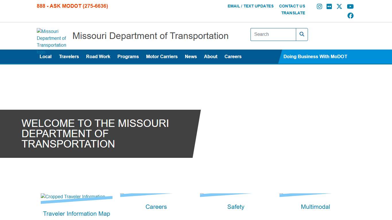 Home Page Missouri Department of Transportation